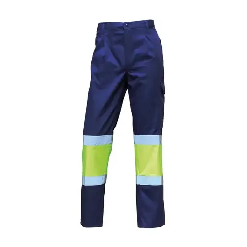 Calça av bicolor 65% pol 35% alg