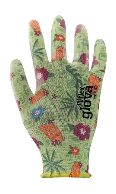 Luva nylon florido revestimento poliuretano