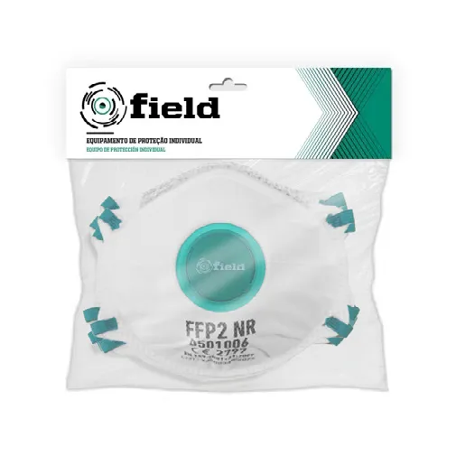 Blister com 5 mascaras com valvula ffp2